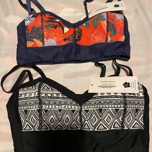 Hapari swim bralettes. Size medium.